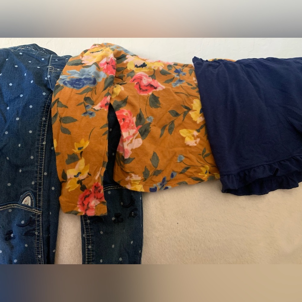 Old Navy Floral and Navy Kids Outfits